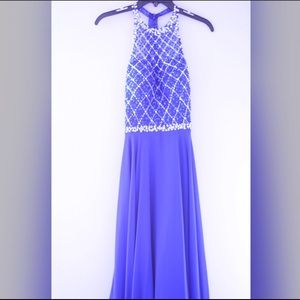 Blue prom dress